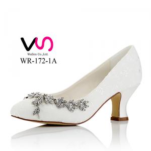 WR-172-1A Embroidery Bridal Shoes 