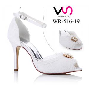 WR-516-19 9cm Ivory Lace Sandal 
