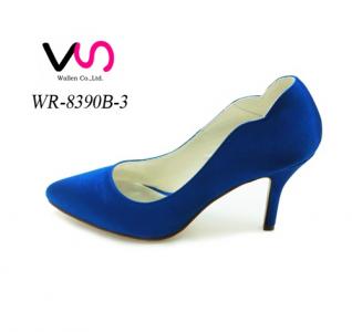 8cm blue nice line pump shoe for wedding bridal shoes