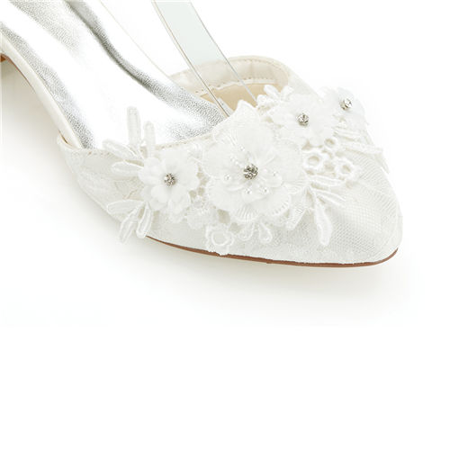 4cm heel height Flat Wedding Bridal Shoes