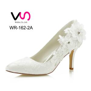 2018 new styles Medium Heel Ivory Colour Wedding Bridal Shoes