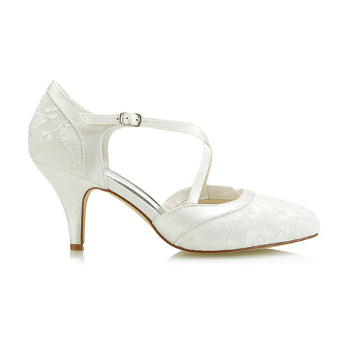 7.8cm Elegant Lace Bridal Shoes