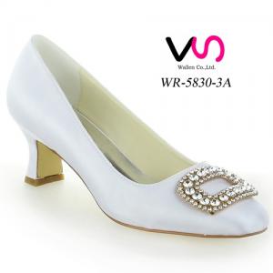 Crystal fashion crystal diamond bridal wedding jeweled heel shoes