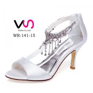 8cm Crystal T-bar Bridal Shoes