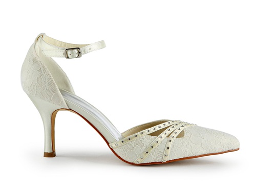 8cm pointed shoe toe bridal shoes