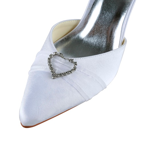 heart shape jellewery decoration handmade bridal shoes